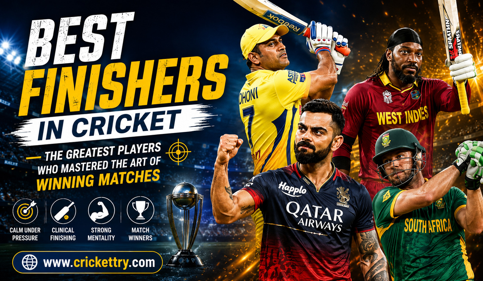 Best Finishers in Cricket The Greatest Players Who Mastered the Art of Winning Matches