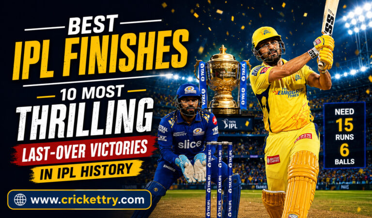Best IPL Finishes 10 Most Thrilling Last-Over Victories in IPL History