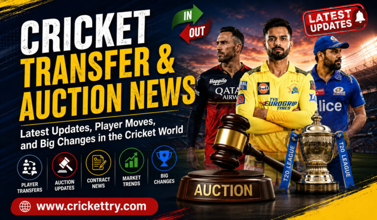 Cricket Transfer & Auction News Latest Updates, Player Moves, and Big Changes in the Cricket World