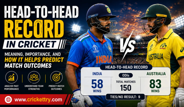 Head-to-Head Record in Cricket Meaning, Importance, and How It Helps Predict Match Outcomes