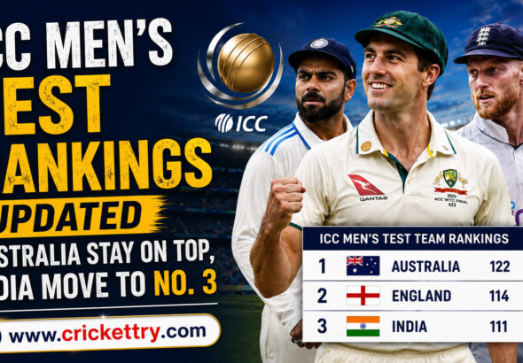 ICC Mens Test Rankings Updated Australia Stay on Top India Move to No 3