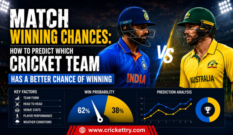 Match Winning Chances How to Predict Which Cricket Team Has a Better Chance of Winning