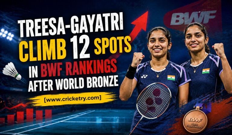 Treesa-Gayatri Climb 12 Spots in BWF Rankings