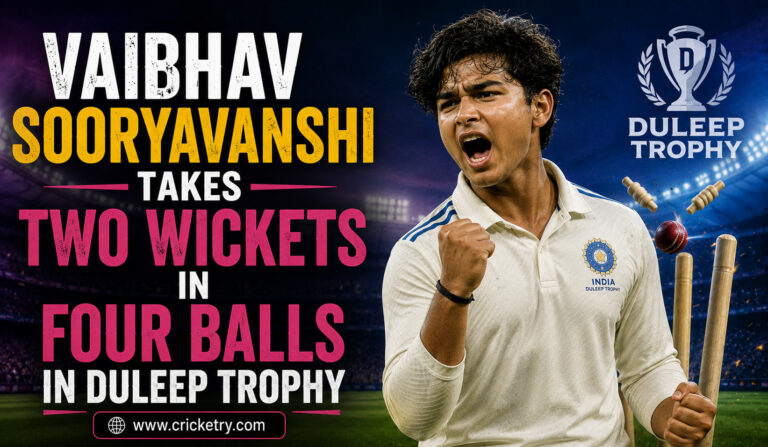 Vaibhav Sooryavanshi Takes Two Wickets in Duleep Trophy